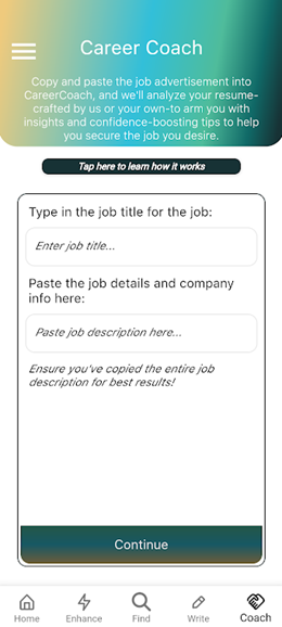 我的工作教练app V1.0.0截图1